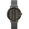 Montre Pierre Lannier Montre Homme NATURE Noir Acier milanais Gris