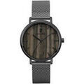 Hommes sur Grenoble : Montre Pierre Lannier Montre Homme NATURE Noir Acier milanais Gris