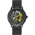 Montre Pierre Lannier Montre Homme PADDOCK Jaune Acier milanais Noir Grenoble