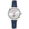 Montre Pierre Lannier Montre Femme &Eacute;LYS&Eacute;E Argent&eacute; Cuir Bleu Argent&eacute;