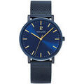 Hommes sur Grenoble : Montre Pierre Lannier Montre Homme ESSENTIAL Bleu Acier milanais Bleu