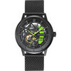 Montre Pierre Lannier Montre Homme PADDOCK Vert Acier milanais Noir