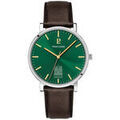 Montre Pierre Lannier Montre Homme COEUR BATTANT Vert Cuir Brun