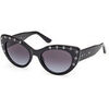Lunettes de soleil Guess GU00163 Lunettes de soleil, Noir/Fum&eacute;e, 54 mm Noir