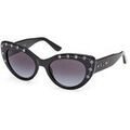 Lunettes de soleil Guess GU00163 Lunettes de soleil, Noir/Fum&eacute;e, 54 mm Noir