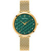 Montre Pierre Lannier Montre Femme GRACE Vert Acier milanais Dor&eacute; Vert