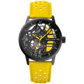 Montre Pierre Lannier Montre Femme PADDOCK Noir Cuir Jaune
