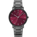 Hommes sur Grenoble : Montre Pierre Lannier Montre Homme ESSENTIAL Bordeaux Acier Gris