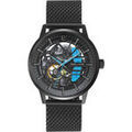 Hommes sur Grenoble : Montre Pierre Lannier Montre Homme PADDOCK Noir Acier milanais Noir