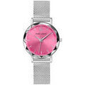 Montre Pierre Lannier Montre Femme MULTIPLES Rose Acier milanais Argent&eacute; Rose