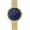 Montre Pierre Lannier Montre Femme BETTY Bleu Acier milanais Dor&eacute; Bleu