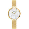 Montre Pierre Lannier Montre Femme COEUR BATTANT Blanc Acier milanais Dor&eacute; Blanc Grenoble