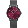Montre Pierre Lannier Montre Homme ESSENTIAL Bordeaux Acier milanais Gris
