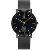 Montre Pierre Lannier Montre Homme COEUR BATTANT Noir Acier milanais Noir