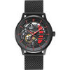 Montre Pierre Lannier Montre Homme PADDOCK Rouge Acier milanais Noir