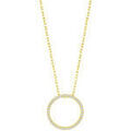 Collier Lotus Collier Silver jaune cercle &eacute;vid&eacute; empierr&eacute; Jaune Grenoble