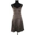 Robe courte Louis Vuitton Robe en soie marron