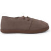 Derbies enfant Pisamonas Chaussures &Agrave; Lacets En Su&egrave;de Avec Semelle Caramel Marron