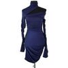 Robe courte Mugler Robe bleue