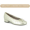 Chaussures d&eacute;contract&eacute;es femme sur Grenoble : Ballerines Heller HOBIN/1114 Dor&eacute;