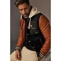 Veste Redskins CAMBRIDGE SCHOOL BLACK/COGNAC