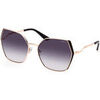 Lunettes de soleil Guess GU7843 Lunettes de soleil, Or/Fum&eacute;e, 61 mm Dor&eacute;