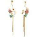 Boucles oreilles Avant-Garde Paris Janama Dor&eacute; Grenoble