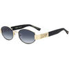 Lunettes de soleil Dsquared D2 0155/S Lunettes de soleil, Or/Bleu, 53 mm Dor&eacute;