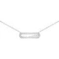 Colliers sur Grenoble : Collier Sc Crystal B2591-ARGENT Argent&eacute;