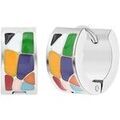 Boucles d'oreille sur Grenoble : Boucles oreilles Sc Crystal B1855-ARGENT Argent&eacute;