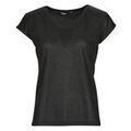 T-shirt Only ONLSILVERY S/S V NECK LUREX TOP JRS