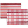 Torchons Soleil D'Ocre PAELLA Rose 50x70 cm. . Maison & D&eacute;co> Torchons.