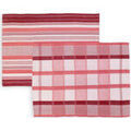 Linge de maison sur Grenoble : Torchons Soleil D'Ocre PAELLA Rose 50x70 cm. . Maison & D&eacute;co> Torchons.
