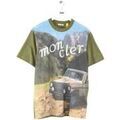 Tee-shirts sur Grenoble : T-shirt Moncler T-shirt en coton kaki