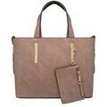 Sacs &agrave; mains sur Grenoble : Sac &agrave; main Crazychic Sac &agrave; Main Fourre-Tout Cuir Epi Rigide Beige