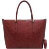 Cabas Crazychic Grand Sac &agrave; Main Cabas Cuir Epi Rouge