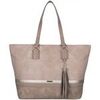 Cabas David Jones Grand Sac &agrave; Main Cabas Shopping Cuir Souple Rose
