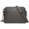 Sac Bandouliere David Jones Petit Sac Bandouli&egrave;re Saffiano Cha&icirc;nes Gris