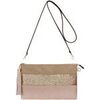 Pochette Crazychic Pochette Soir&eacute;e Paillette - Sac Bandouli&egrave;re Rose