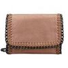 Pochette Crazychic Petite Pochette Bandouli&egrave;re &agrave; Cha&icirc;nes Marron