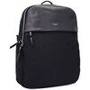 Sac a dos David Jones Grand Sac &agrave; Dos Cartable El&eacute;gant en Cuir Nylon Noir