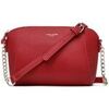 Sac Bandouliere David Jones Petit Sac Bandouli&egrave;re Cha&icirc;nes Trap&egrave;ze Rouge
