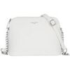 Sac Bandouliere David Jones Petit Sac Bandouli&egrave;re Saffiano Cha&icirc;nes Blanc
