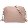 Sac Bandouliere David Jones Petit Sac Bandouli&egrave;re Saffiano Cha&icirc;nes Rose