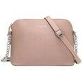 Sac Bandouliere David Jones Petit Sac Bandouli&egrave;re Saffiano Cha&icirc;nes Rose