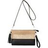 Pochette Crazychic Pochette Soir&eacute;e Paillette - Sac Bandouli&egrave;re Noir