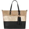 Cabas Crazychic Grand Sac &agrave; Main Cabas Paillette Noir