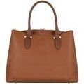 Sac &agrave; main David Jones Sac &agrave; Main El&eacute;gant Bicolore 3 Compartiments Marron