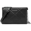Pochette David Jones Pochette Soir&eacute;e Matelass&eacute; - Sac Bandouli&egrave;re Noir