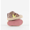 Baskets montantes enfant Victoria BOTTINE TRIBU EFFET CUIR M&Eacute;TAL IMPRIM&Eacute; ANIMAL SCRATCH 1065197 Rose